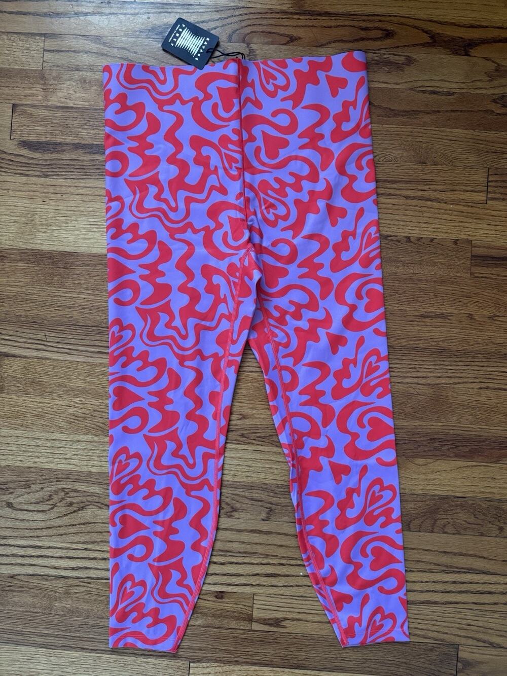 NWT Savage X Fenty Hotline High Waist Leggings Purple Red Print Sz 2X 18-20